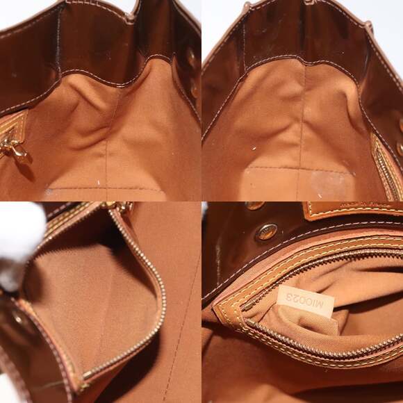 LOUIS VUITTON Monogram Vernis Reade PM Hand Bag Bronze M91146 - Picture 12 of 12